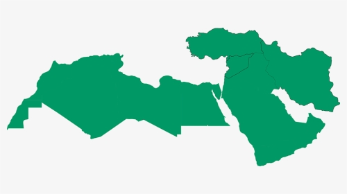 Clip Black And White North Middle - Middle East Map Vector, HD Png Download, Transparent PNG