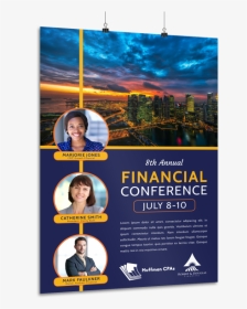 Financial Conference Poster Template Preview - Financial Conference Template, HD Png Download, Transparent PNG