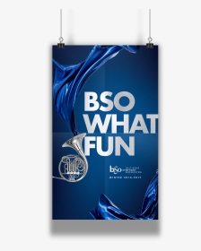 Bso Blue Poster Mockup 1, HD Png Download, Transparent PNG