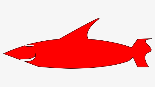 Shark Clipart Red - Red Shark Clipart, HD Png Download, Transparent PNG