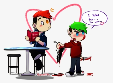 Valentine Clipart Star Wars - Antisepticeye And Darkiplier Fan Art, HD Png Download, Transparent PNG
