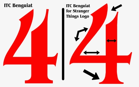 Differences Between Itc Benguiat Font And That Used - Stranger Things 4 Symbol, HD Png Download, Transparent PNG