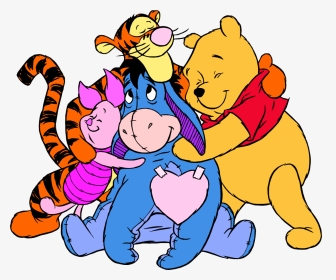 Disney Character Clipart - Group Hugs And Kisses, HD Png Download, Transparent PNG