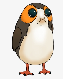 How To Draw Porg From Star Wars - Star Wars Porgs Drawing, HD Png Download, Transparent PNG
