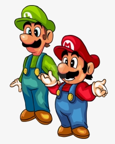 Old Drawing Mario - Mario And Luigi Happy, HD Png Download, Transparent PNG
