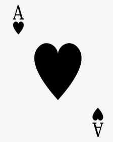 Ace Of Hearts Png - Black Ace Of Heart, Transparent Png, Transparent PNG