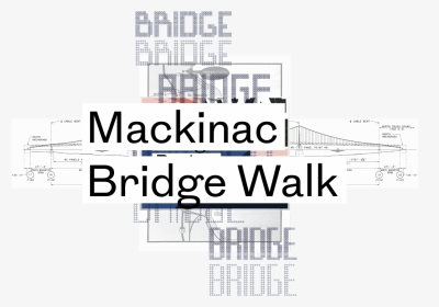 Mackinac Bridge Walk Poster - Calligraphy, HD Png Download, Transparent PNG