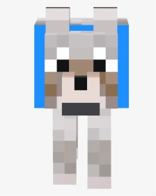 Minecraft Wolf With Blue Collar , Png Download - Minecraft Tamed Wolf ...