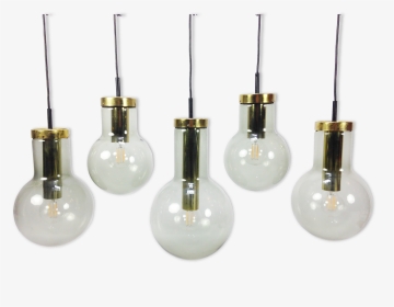 Set Of 5 Hanging Lamps From Raak, 1965   Src Https - Incandescent Light Bulb, HD Png Download, Transparent PNG