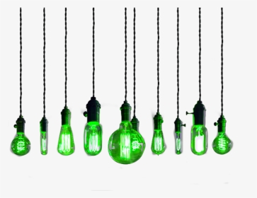 #ftestickers #lights #hanging #green - String Light Bulbs Png, Transparent Png, Transparent PNG