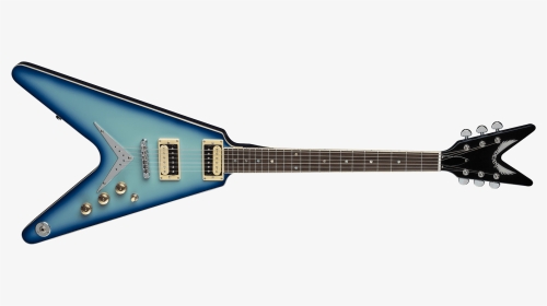 Transparent Blue Burst Png - Dean Guitar V Blue Burst, Png Download, Transparent PNG