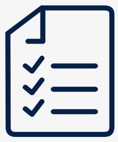 Outline Of Piece Of Paper With Checklist On It, HD Png Download, Transparent PNG