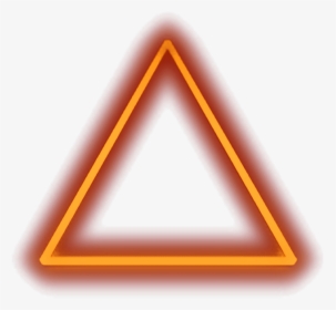 #neon #triangle - Neon Orange Transparent Triangle, HD Png Download, Transparent PNG