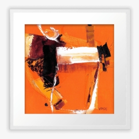 Orange And White - Modern Art, HD Png Download, Transparent PNG