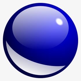 Clip Royalty Free Library Transparent Sphere Shiny - 2d Blue Ball Png, Png Download, Transparent PNG
