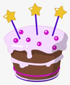 Birthday Cake - Birthday Cake Clipart Gif, HD Png Download, Transparent PNG