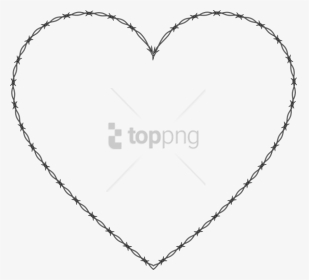 Heart Png Image With - Transparent Barbed Wire Heart Png, Png Download, Transparent PNG