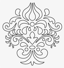Vector Transparent Download Pattern Use The Printable - Stencil Patern Damask, HD Png Download, Transparent PNG