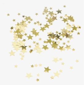 Confetti Clipart Gold Star - Gold Star Confetti Png, Transparent Png, Transparent PNG