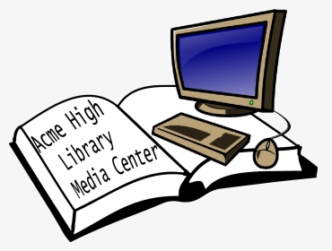 Acme High School Library - Open Book Clip Art, HD Png Download, Transparent PNG