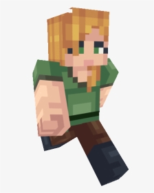 Minecraft Girl Skin Png With Slimmer Arms - Illustration, Transparent Png, Transparent PNG