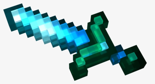 Minecraft Diamond Sword Render, HD Png Download, Transparent PNG