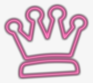 #ftestickers #crown #neon #luminous #pink - Queen Crown Neon Png, Transparent Png, Transparent PNG