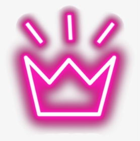 #neon #neonart #crown #glow - Neon Glowing Crown Png, Transparent Png, Transparent PNG