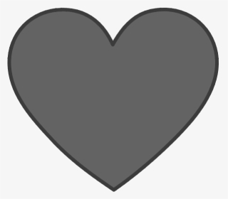 Black Heart Grey Background, HD Png Download, Transparent PNG