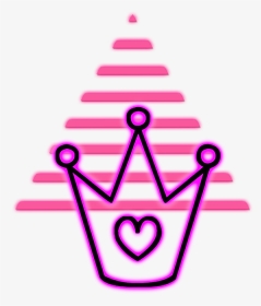 #mq #pink #triangel #triangles #crown #neon, HD Png Download, Transparent PNG