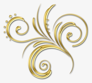 Transparent Gold Swirl Design Png - Motif, Png Download, Transparent PNG