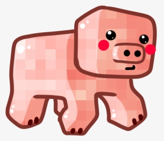 Pig Clipart Clear Background - Minecraft Pig Art Png, Transparent Png, Transparent PNG