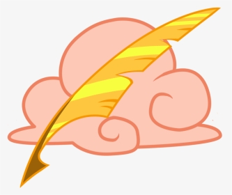 Quill Clipart Mark Clouds Art Gold Clipart - Cutie Mark Gold, HD Png Download, Transparent PNG