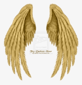 Transparent Angel Wings Png - Realistic Angel Wings Drawing, Png Download, Transparent PNG