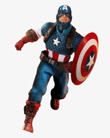 Mezco Captain America, HD Png Download, Transparent PNG