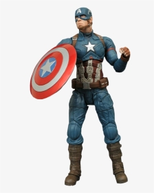 Captain America 7” Action Figure - Marvel Select Civil War Captain America, HD Png Download, Transparent PNG