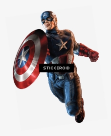 Captain America Using Shield Comic , Png Download - Transparent Background Captain America Png Hd, Png Download, Transparent PNG