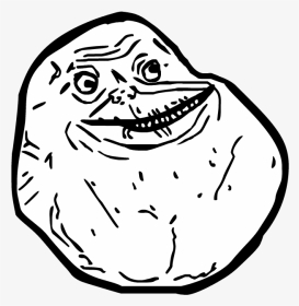 Memes Forever Alone Troll Face, HD Png Download, Transparent PNG