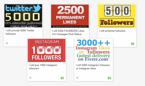 Buy Followers On Fiverr For 5 Bucks - Twitter, HD Png Download, Transparent PNG