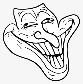 Trollface Png - Draw Troll Face, Transparent Png, Transparent PNG