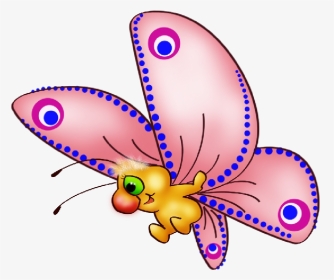 Cute Beautiful Cartoon Butterfly, HD Png Download, Transparent PNG