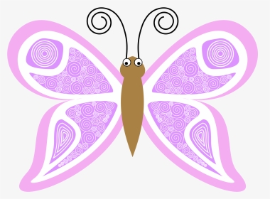 Clipart Butterfly Cartoon - Cartoon Images Of Flowers And Butterflies Single, HD Png Download, Transparent PNG