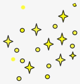 Stars Clip Art At - Starry Sky Clipart Black And White, HD Png Download, Transparent PNG