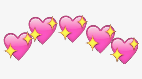 Png Edit Emoji Hearts Glitter - Png Heart Emoji Meme, Transparent Png, Transparent PNG
