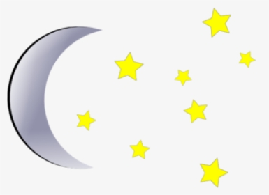 Stars And Moon Clipart - Moon And Stars Clipart Png, Transparent Png, Transparent PNG