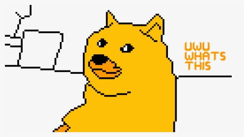 Black And White Doge Pixel Art, HD Png Download, Transparent PNG
