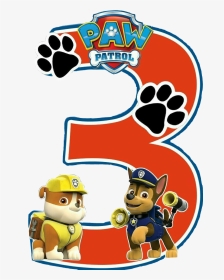 Paw Patrol Number 3, HD Png Download, Transparent PNG