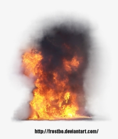 Debris Fire Png - Transparent Fire With Smoke, Png Download, Transparent PNG