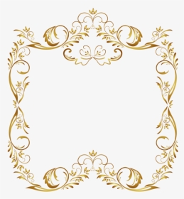 Picture Frame Lovely Old Golden Free Download Png Hd - Border Frame ...