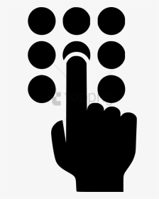 Telephone Png Svg Dialing Dialpad Hand Finger - Phone Dial Pad Icon, Transparent Png, Transparent PNG